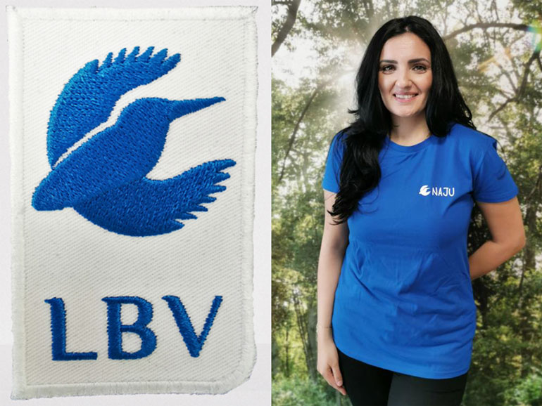 LBV-Aufnäher und NAJU-T-Shirt